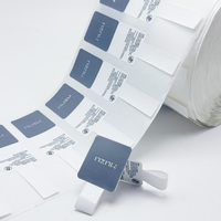 Étiquettes personnalisées en forme de queue de rat pour bijoux, avec impression de logo, découpées sur mesure pour l'emballage de lunettes et de montres