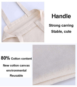 Sac fourre-tout en toile de coton extra large, personnalisé, réutilisable, promotionnel pour supermarché, robuste et économique - Product Image 3