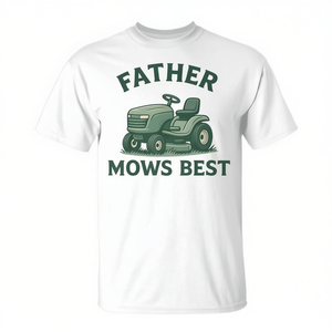 Camiseta Father Mows Best para hombre, cuello redondo, manga corta, regalo para cortar el césped - Product Image 2
