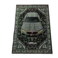 Tapis de style persan rétro, antidérapant, résistant à la saleté et aux taches, imprimé, pour salon, chambre à coucher, décoration intérieure
