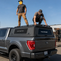 Capot de camion en aluminium avec design d'aile arrière, étanche et verrouillable, pour Ford F150, Toyota Tacoma, Hilux, Jeep, Dodge Ram