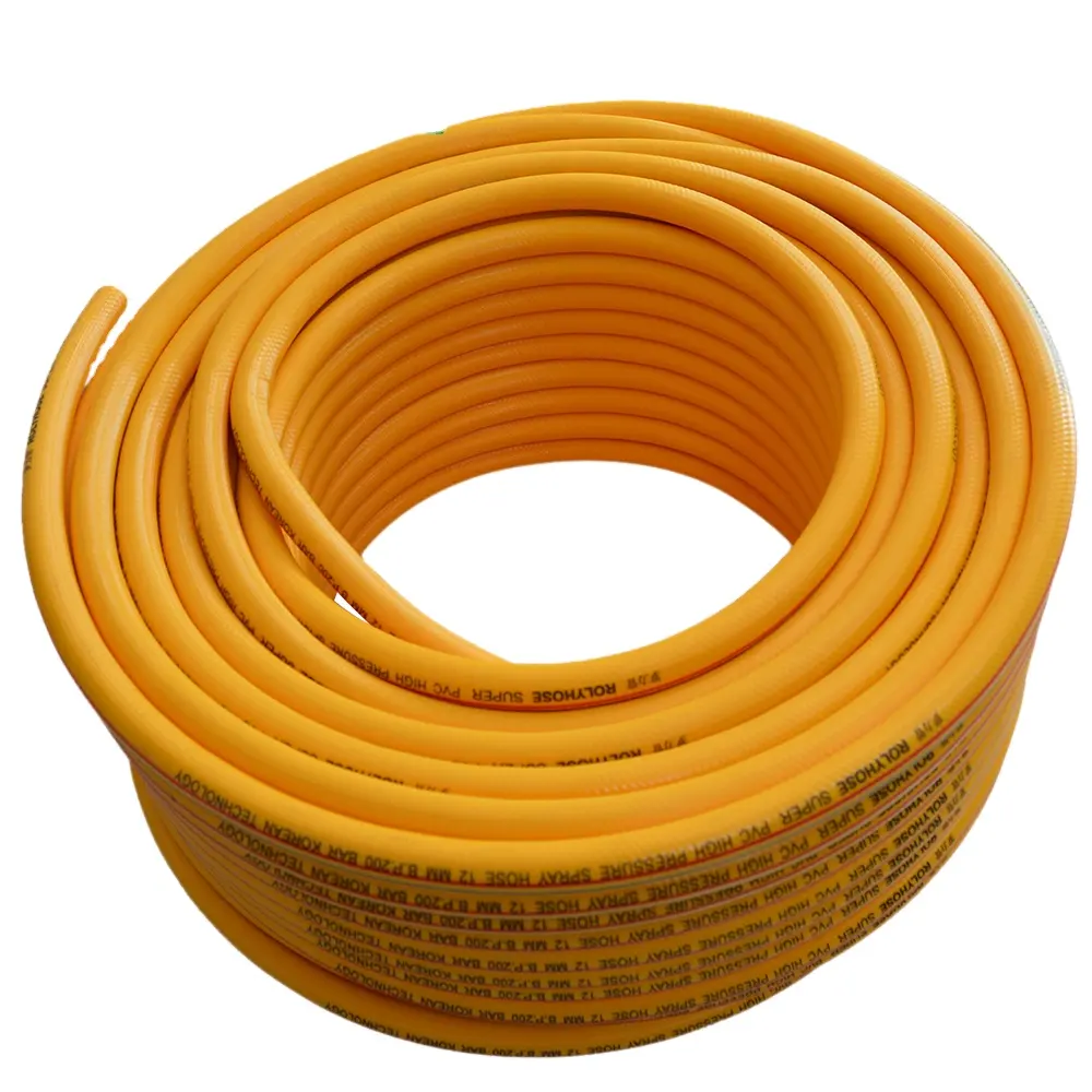 PVC High Pressure Spray Hose Agricultural 3 or 5 Layers 8.5mm 10mm 13mm Chemicals Flexible PVC Spray Hose Tubing Sprayer Hose