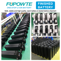 Vente d'usine Batterie de scooter électrique Lithium Silverfish 18650 36V 48V 52V 15Ah 18Ah 20Ah Batterie de vélo électrique 750W 1000W