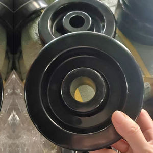 Ruedas Giratorias Industriales Resistentes al Calor <span class=keywords><strong>de</strong></span> 6 Pulgadas, Ruedas <span class=keywords><strong>de</strong></span> Poliéster Negro para Trabajo Pesado, Aptas para Altas Temperaturas - Product Image 5