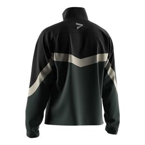 Veste de sport pour homme à col montant avec fermeture éclair 1/3, logo personnalisé disponible pour les distributeurs de vêtements de sport - Product Image 6