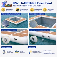 Piscina Inflable Personalizada con Red Antimedusas, Piscina Flotante para Yates, Hoteles y Marinas