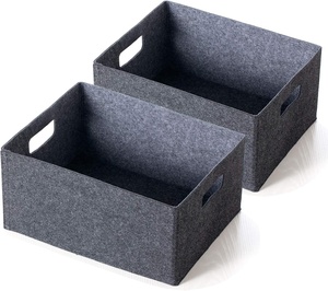 Factory OEM <b>Large</b> Waterproof Foldable Felt Diaper Caddy Organizer Baby Nursery <b>Storage</b> <b>Basket</b> - Product Image 3