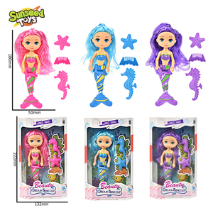 Muñeca Princesa <span class=keywords><strong>Sirena</strong></span> Mini <span class=keywords><strong>de</strong></span> 6 Pulgadas, Marioneta <span class=keywords><strong>de</strong></span> Dedo <span class=keywords><strong>de</strong></span> la Sirenita, Juguete <span class=keywords><strong>de</strong></span> Vestir para Niñas, Plástico SUNSEED - Product Image 6