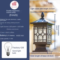 Lampes à pilier LED modernes minimalistes, étanches IP65, en aluminium moulé sous pression, pour jardin et aménagement paysager, utilisation extérieure, avec garantie de 5 ans