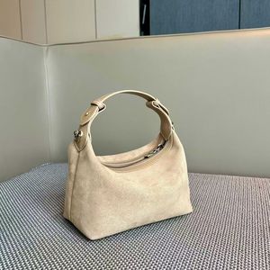 Ando Bag Genuine Cowhide Leather Mini Shoulder Bag Women Suede Finish Zip Top <b>Handle</b> Crossbody <b>Handbag</b> - Product Image 1