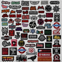 Patchs de luxe en gros pour créateurs, broderies hip-hop et rock, thermocollants en sergé, patchs 3D personnalisés avec logo pour vêtements et chapeaux
