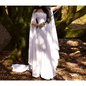 Vestido Medieval de Hada para <span class=keywords><strong>Mujer</strong></span>, Vestido Bohemio Gitano Tribal, Tallas S-5XL, <span class=keywords><strong>Disfraz</strong></span> Medieval de Cosplay - Product Image 6