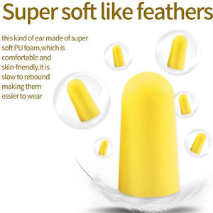 Prix <span class=keywords><strong>d</strong></span>'usine chinois Orange PU éponge matériel étanche <span class=keywords><strong>Anti</strong></span>-bruit <span class=keywords><strong>bouchons</strong></span> <span class=keywords><strong>d</strong></span>'oreille filaire avec forme de balle - Product Image 5