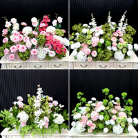 Fleurs artificielles de roses transfrontalières pour mariages, Thanksgiving, remises de diplômes, Noël, Nouvel An chinois - Décorations réalistes