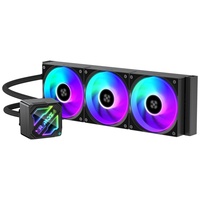 Refroidisseur liquide pour ordinateur, nouveau modèle noir, CPU 360 mm, refroidisseur d'eau AIO, PWM ARGB AM4 AM5 LGA1700, trois ventilateurs, refroidissement par eau pour PC