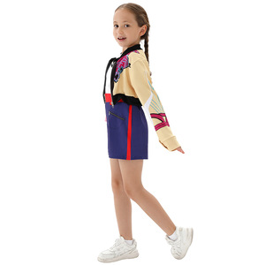 Disfraz de Cosplay de Kpop Demon Hunters para Niñas, Traje de Actuación de Lumi Mirazoe, Color Sólido, Poliéster, 8-13 Años - Product Image 4