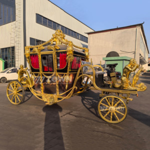 Calèche royale de mariage, design de décoration exquis, pour banquets de luxe, fêtes, carnavals et spectacles de rue - Product Image 2