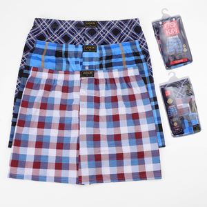 أزياء الرجال المطبوعة الملاكم السراويل الداخلية-مزيج القطن لينة الراحة أسعار الجملة - Product Image 2