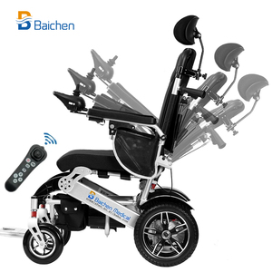 2024 fauteuils roulants électriques pliables tout Terrain fauteuil roulant motorisé Portable télécommande fauteuil roulant électrique pour adultes