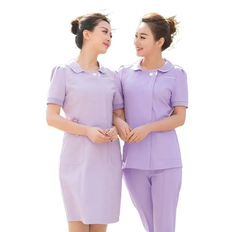 purple nurse dress Halton Women's Classic Collar Healthcare Dress