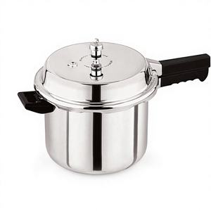 Olla a Presión Ecológica con Tapa Interior de Acero Inoxidable, Válvula de Seguridad, Asas de Plástico, Apta para Gas e Inducción, Solo Lavado a Mano - Product Image 1