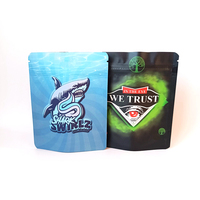 Sacs Mylar vides 3.5G 1/8 anti-odeur pour emballage de thé, café, aliments, collations, chaussettes, vêtements