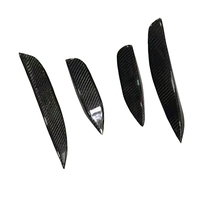 Pour Mercedes Benz W205 C63 2015-2021 4 pièces séparateurs de pare-chocs arrière en fibre de carbone ailettes évents latéraux arrière canards lame