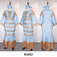 Robe Boubou africaine élégante de haute qualité avec broderie, ensemble de robes maxi de banquet pour femmes, nouvelle collection 2027, K1416