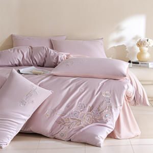 Nouvel ensemble <span class=keywords><strong>de</strong></span> literie brodé en coton à fibres longues 2026, comprenant draps, taies d'oreiller et housses <span class=keywords><strong>de</strong></span> couette - Product Image 5