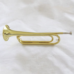 Corneta Bb de Latón Lacado en Oro con Boquilla de Plomo, Corneta al por Mayor - Product Image 3