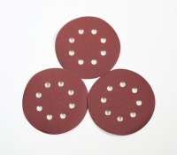 Oem oxyde d'aluminium 125mm 150mm 5 pouces crochet et boucle disque abrasif papier abrasif rond