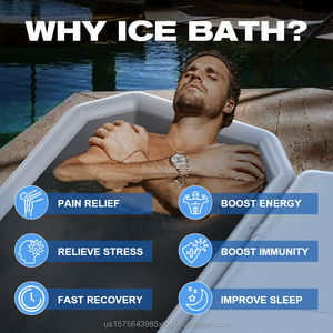 Bañera de Hidromasaje Inflable Portátil Moderna para Gimnasio y Recuperación, con Enfriador de Agua Fría para Terapia de Agua Helada, para Uso en Exteriores - Product Image 4