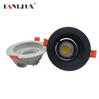 Spot LED encastré moderne en fer - Éclairage de plafond orientable