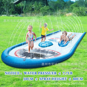 SUSENGO Inflatable Shark Water Slide 480x130cm Outdoor PVC Pool Toy For Kids Summer Fun - Product Image 4