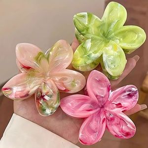 Bán Buôn Gradient Hoa Phụ Nữ Tóc <span class=keywords><strong>Clip</strong></span> Tóc Tươi Cá Mập <span class=keywords><strong>Clip</strong></span> Nhựa Tóc Claw - Product Image 5