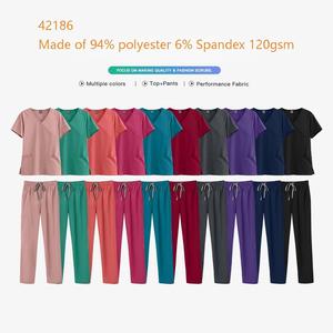 42186, Blouse médicale unisexe à nouer dans le dos, Uniforme clinique en gros, Uniforme hospitalier lavande, Uniforme hospitalier Ripstop - Product Image 5