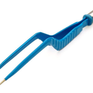 Pinces bipolaires réutilisables de 8 pouces, délicates, à pointe baïonnette bleue de 0,8 mm, instruments chirurgicaux, porte-aiguille de base, pinces bipolaires - Product Image 3