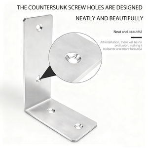 Support d'angle en acier inoxydable Construction Utilisation épaissie à 90 degrés Connecteur standard de surface brossée simple face Marque Haofeng - Product Image 6