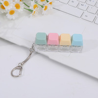 Clavier Fidget Portable avec Porte-clés, Jouet Anti-stress Silencieux pour l'Anxiété