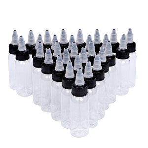 Plastic Manufacture 2oz 4oz 8oz 10oz 16oz Plastic <b>Bottles</b> with Twist Top Cap for Paint Ink Screw Cap <b>Squeeze</b> <b>Bottle</b> - Product Image 1