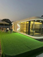 20 pieds 40 pieds Capsule Apple Bureau de luxe Appartement résidentiel Préfabriqué Eco Friendly Space Capsule Container House
