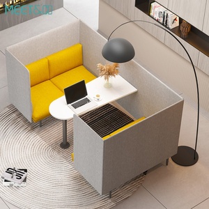 Commercial Modern L-Shape Fabric Reception <b>Sofa</b> Couch Set <b>Convertible</b> Home Office Apartment Living Room Bedroom Metal Hospitals - Product Image 1