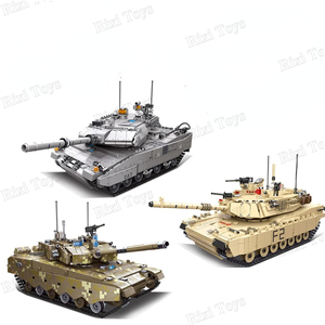 Jie Star 61036-41 blocchi militari leopardo principale carro armato Germa arma <span class=keywords><strong>militare</strong></span> mattoni dell'esercito giocattoli per bambini regali set di blocchi - Product Image 1