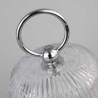 Lampe de table LED petite en verre cristal chromé pour la décoration de la maison, chambre à coucher, chevet, bureau