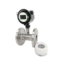 Medidor de Flujo de Turbina Líquida, Medidor de Flujo de Turbina de Acero Inoxidable para Gasolina, Diésel, Metanol, Etanol y Agua del Grifo