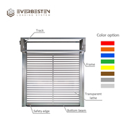 Puerta Espiral de Alta Velocidad, Aislada, de Aluminio, Resistente al Viento, de Apertura Lateral Eléctrica, para Uso Industrial en Interiores/Exteriores