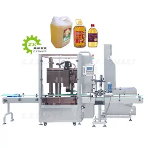 Z.X Automatic Oil Filling And Capping Cooking Oil Cap Assembly Capping Sealing Machine