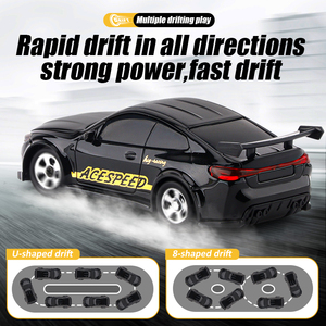 Vente en gros 1/64 2.4G Mini voiture de <span class=keywords><strong>course</strong></span> 4WD Drift Rc Voiture télécommandée pour enfants Jouet véhicule avec lumière LED Hobby pour garçons 15 km/h - Product Image 3
