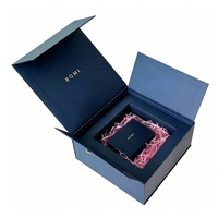 Boîte cadeau de luxe portable avec logo personnalisé, revêtement UV, emballage haut de gamme en carton recyclé écologique, cadeaux haut de gamme pour entreprises