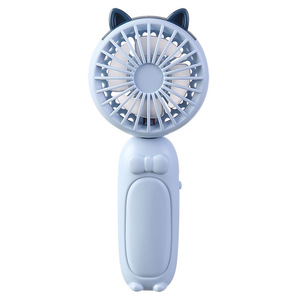 Ventilateur portable pliable rechargeable à piles, design dessin animé, pour bureau, cadeau - Product Image 5